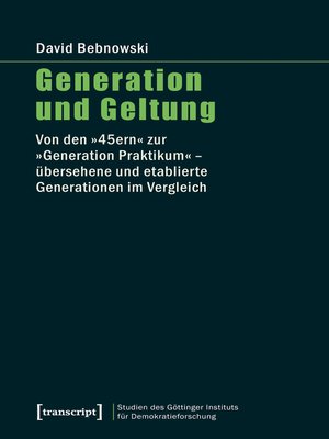 cover image of Generation und Geltung